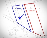 Velký pozemek pro výstavbu RD 1 245 m2, cena 1590 CZK / m2, nabízí 